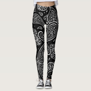 Leggings Elégance de Paisley : motif ethnique sans soudure.