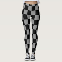 Élégant carreaux noir et gris