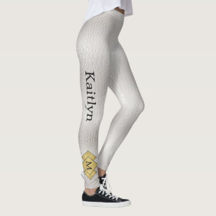 Leggings Élégant élégant Faux cuir blanc personnalisé