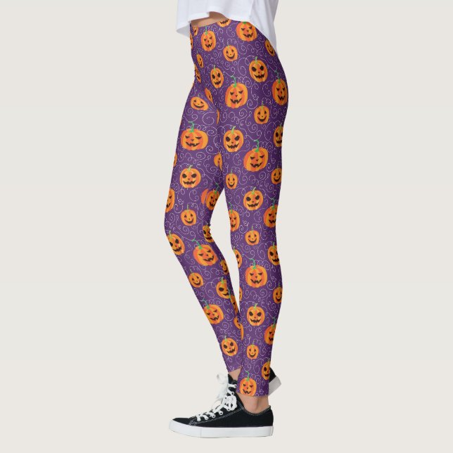 Leggings Élégant Jack O'Lanterns (Gauche)