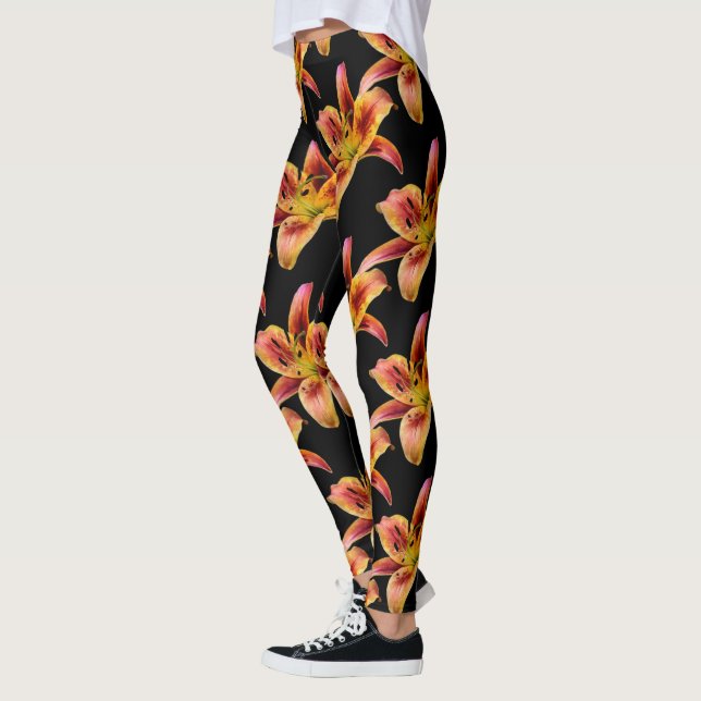 Leggings Élégant Jaune Rose (Gauche)