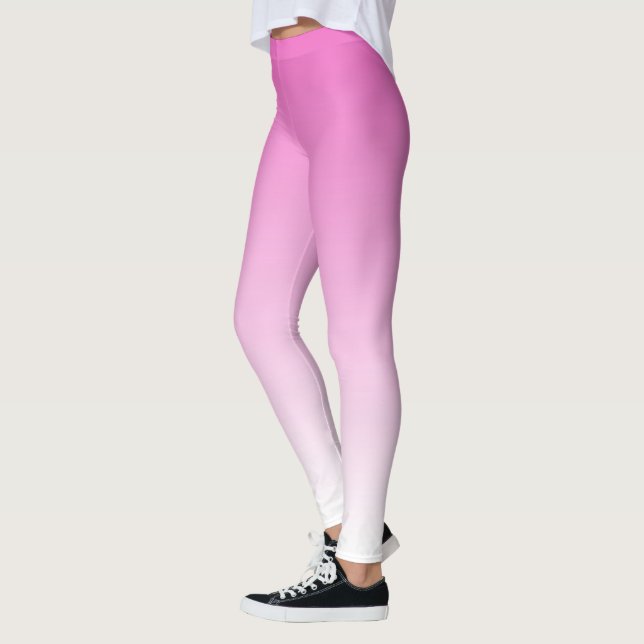 Leggings Élégant Moderne Cute Modèle femmes rose Gradient (Gauche)
