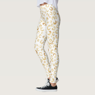 Leggings Élégant Parties scintillant d'or blanc Poster de a