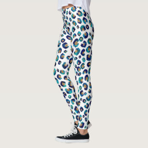 Leggings Élégant Parties scintillant d'or bleu Poster de an