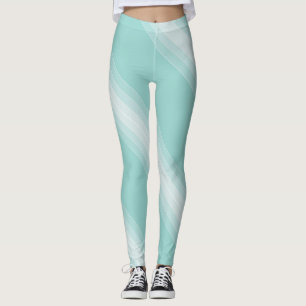Leggings Elégant Vert Blanc Modèle moderne élégant