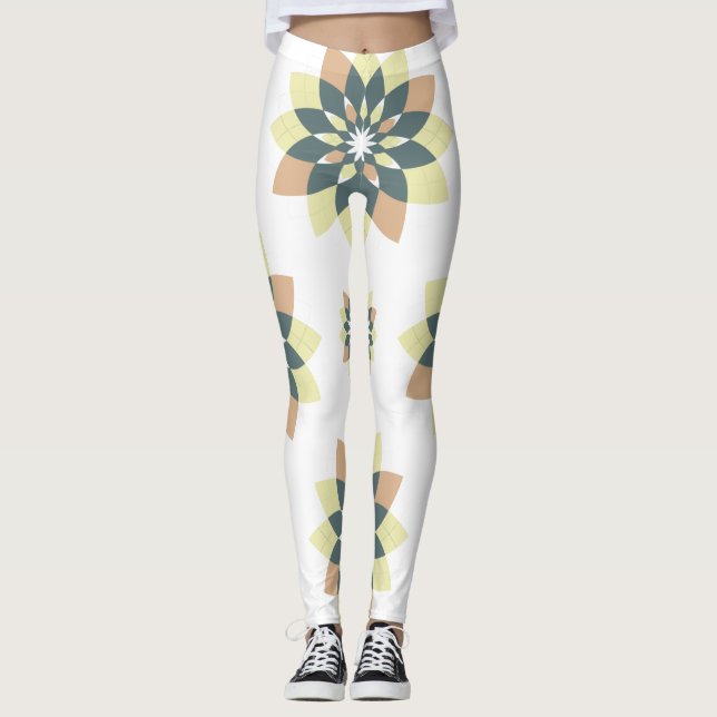 Leggings Élégante Étoile géométrique moderne éclate (Devant)