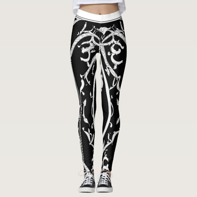 Leggings: Elegante Gothing Trace Leggings (Vorderseite)
