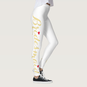 Leggings Élégante Mariage de bachelorette  de Bridesmaid Or