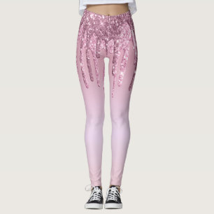 Leggings Elégante parties scintillant élégante en or rose r