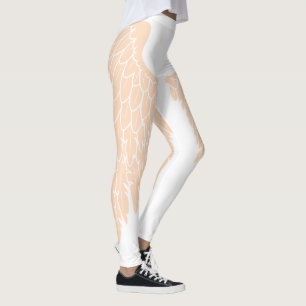 Leggings Élégantes ailes d'Ange Beige