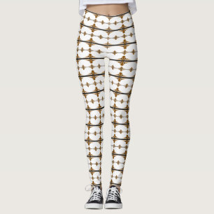 Leggings Éléments Art déco en bronze