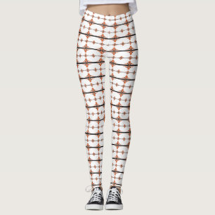 Leggings Éléments Art déco en pêche pastel