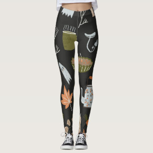 Leggings Eléments Chaleureux : Chaleureux Motif.