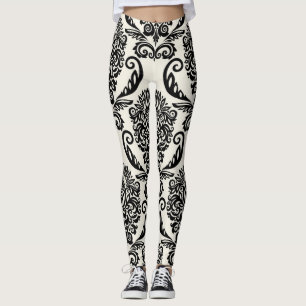 Leggings Éléments décoratifs, dessin sans couture libre.