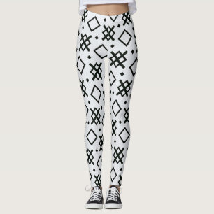 Leggings éléments géométriques formes transparentes motif