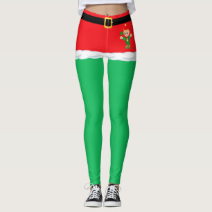 leggings Elf Vert de Noël