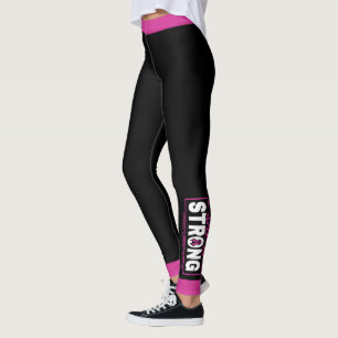 Leggings Elle est FORTE...Cancer du sein
