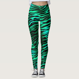 Leggings Emerald and Gold Safari Series Design 10