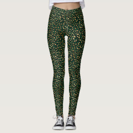 Leggings Emerald et Gold Safari Series Design 1