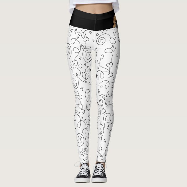 Leggings Emmenez votre chien à l'entraînement/sort (Devant)