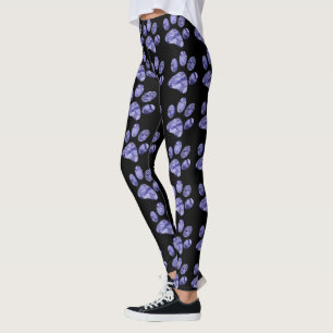 Leggings Empreinte de patte Smokey Purple