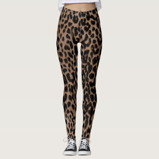 Leggings Empreintes de léopard classiques Chic Ani