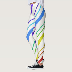 Leggings en bande colorée