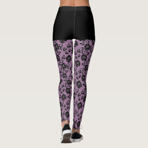 Leggings en dentelle noire Faux - Choisir la coule