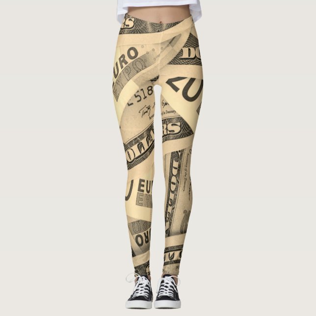 Leggings en dollars américains et en euros (Devant)