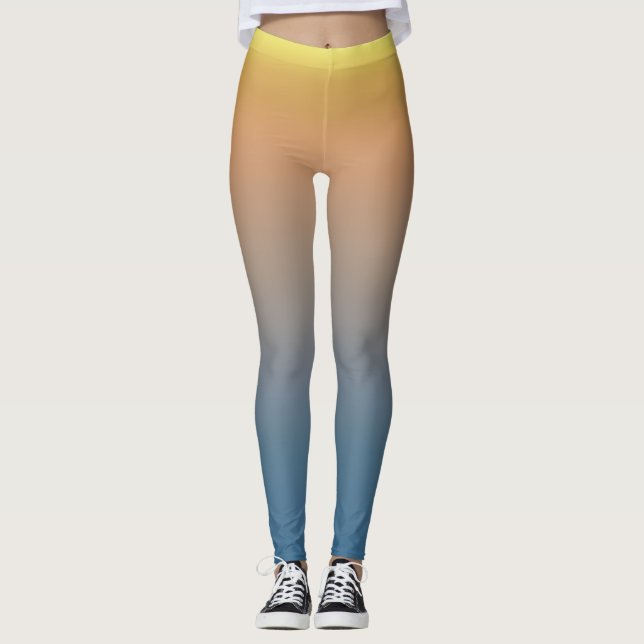 Leggings en latex du ciel (Devant)