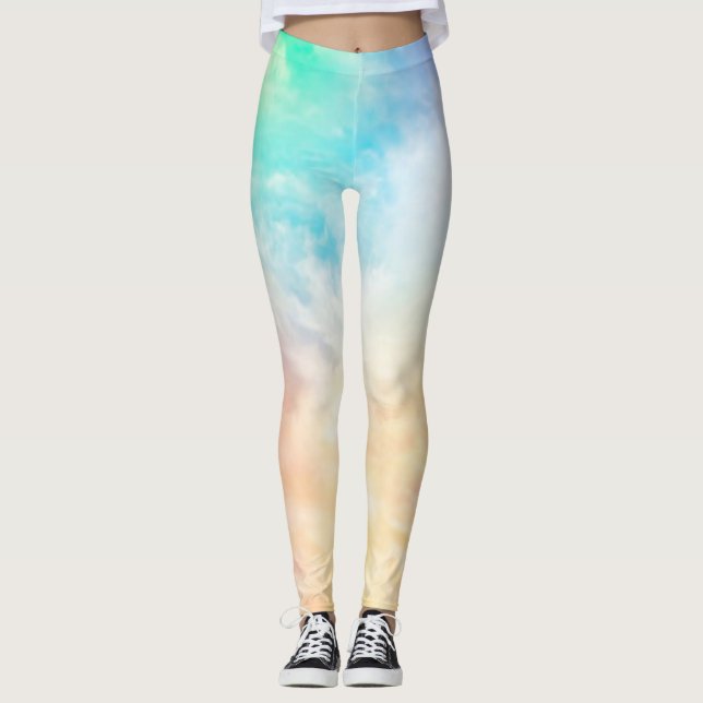 Leggings en pastels multicolores. (Devant)