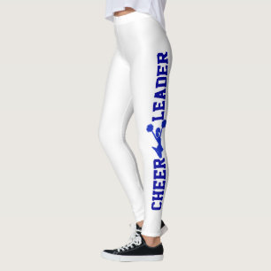 Leggings en Pom-pom girl bleu et blanc