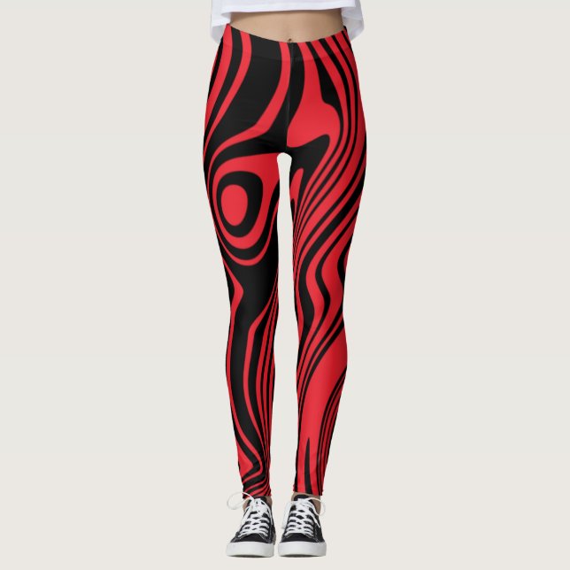 Leggings en rouge noir - Choisir la couleur (Devant)