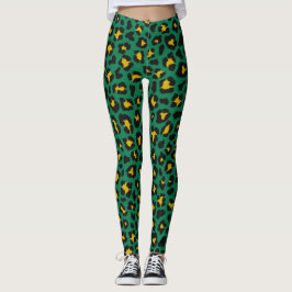 Leggings en tenue d'automne Empreinte de léopard v