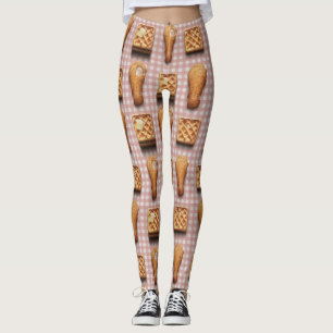 Leggings en vichy gaufres de poulet