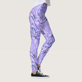 Leggings en violet de couleur