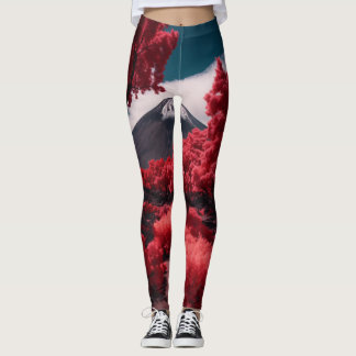 Leggings Enchanter paysage volcanique dans Splendo infrarou