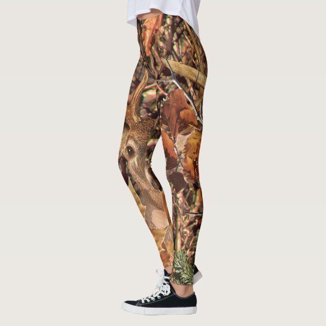 Leggings Énergie d'automne de tête de cerfs communs de (Gauche)