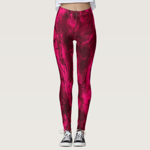 Leggings Energie Nerveuse Grungy Art Abstrait Rust frambois