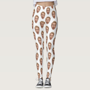 Leggings Enterrement de vie de jeune fille drôle avec visag
