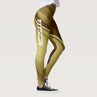Leggings Entraînement de yoga au gym doré