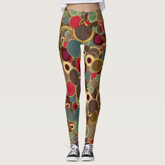 Leggings Entraînement de yoga Pantalon Motif du milieu du s (Devant)