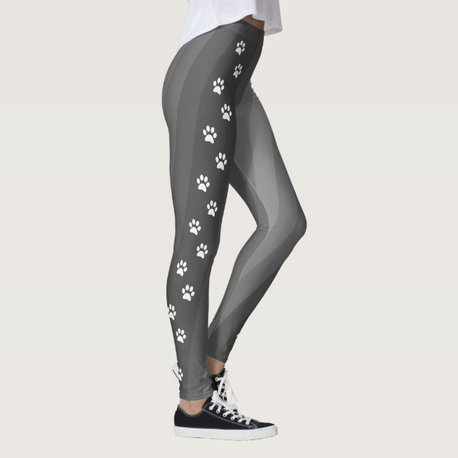 Leggings Entraînement en bande diagonale Empreinte de patte (Droite)