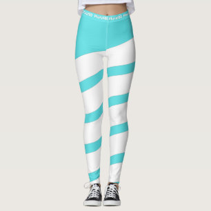 Leggings entraînement moderne bleu blanc 