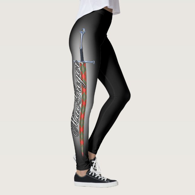 Leggings Épée en acier écossaise de tartan de Gregor (Droite)