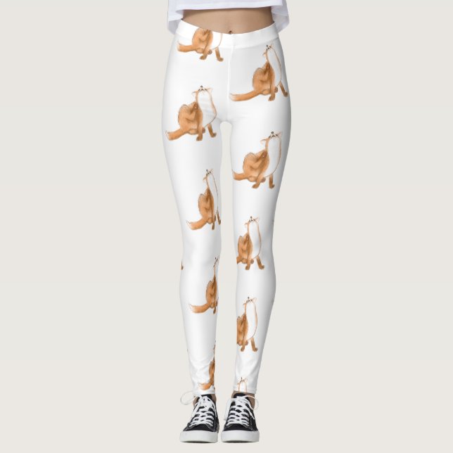 Leggings Épingler le renard (Devant)