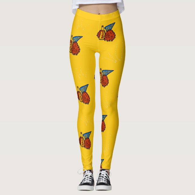Leggings Équipement de courtoisie jaune (Devant)
