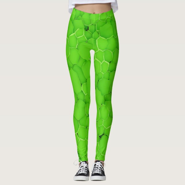 Leggings erfrischende Minze Blätter (Vorderseite)
