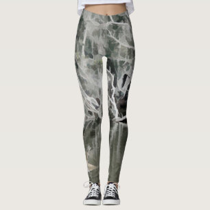 Leggings Erie Jungle en noir et blanc