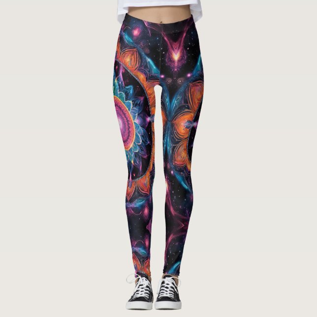 Leggings Espace coloré Mandala (Devant)